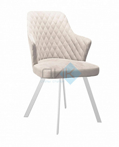 Стул DikLine 345 C103 крем, ножки белые